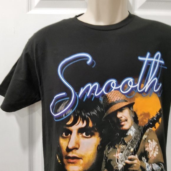 Carlos Santana & Rob Thomas SMOOTH Supernatural Album Short Sleeve TShirt Size S - Picture 5 of 10
